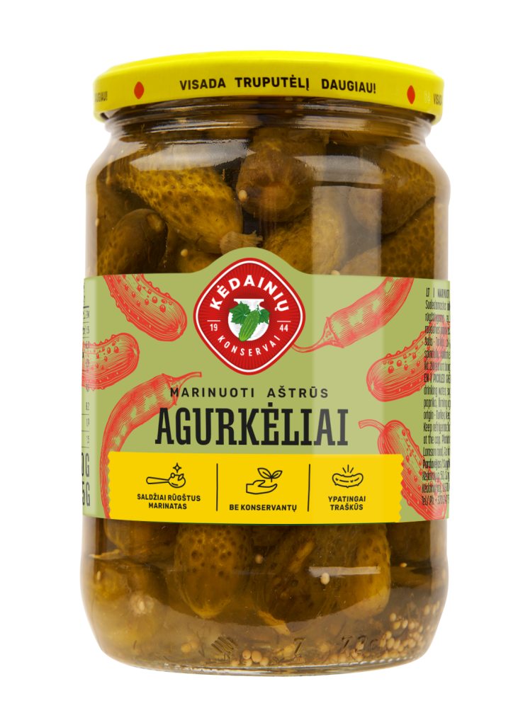Pickled Spicy Gherkins