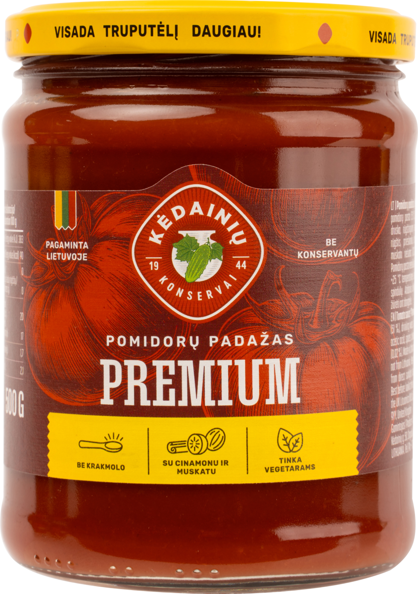 Premium LITHUANIAN Tomato Sauce