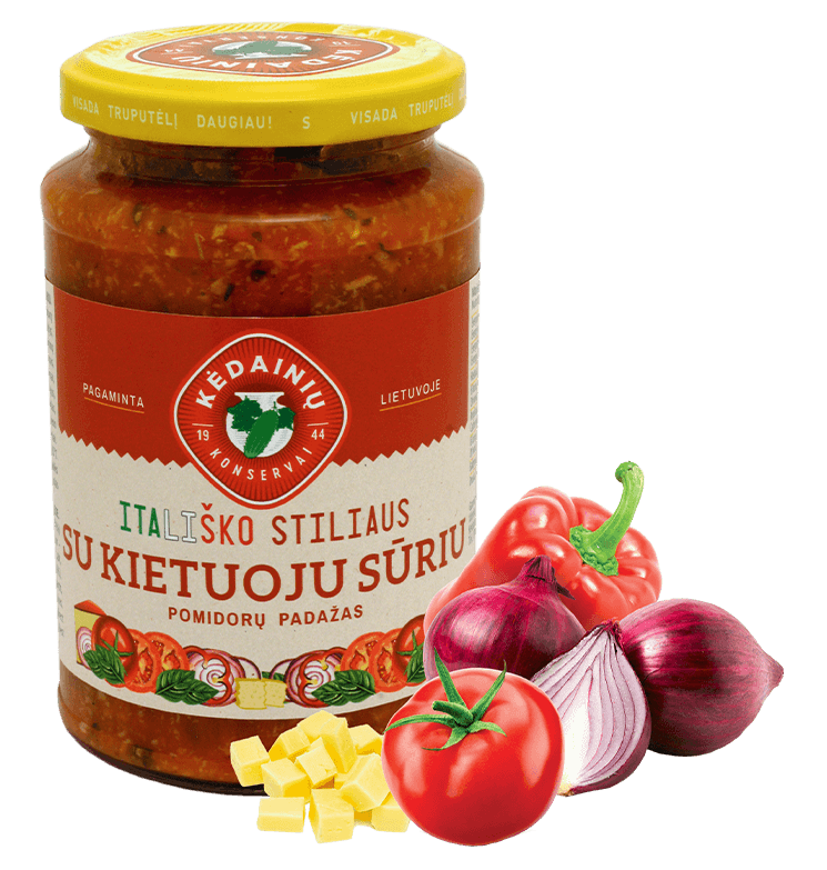 Pomidorų padažas su kietuoju sūriu