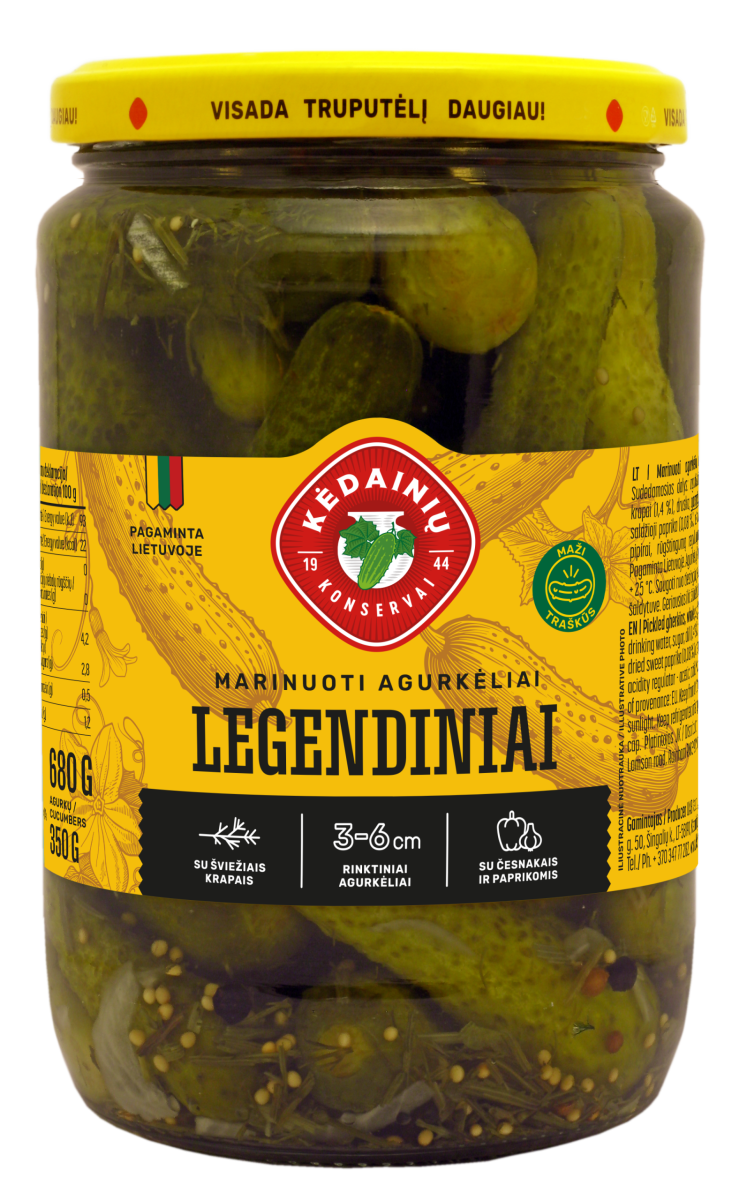 Marinuoti agurkėliai LEGENDINIAI