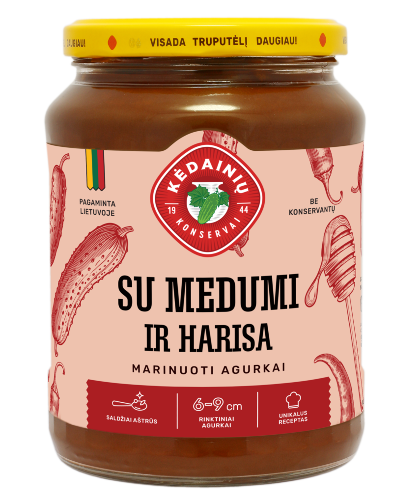 Marinuoti AGURKAI Su medumi ir harissa